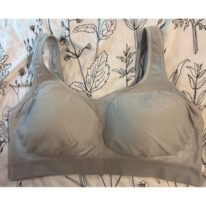 Bali Gray Light‎ Support Wireless Everyday Comfort Seamless Bra, XL